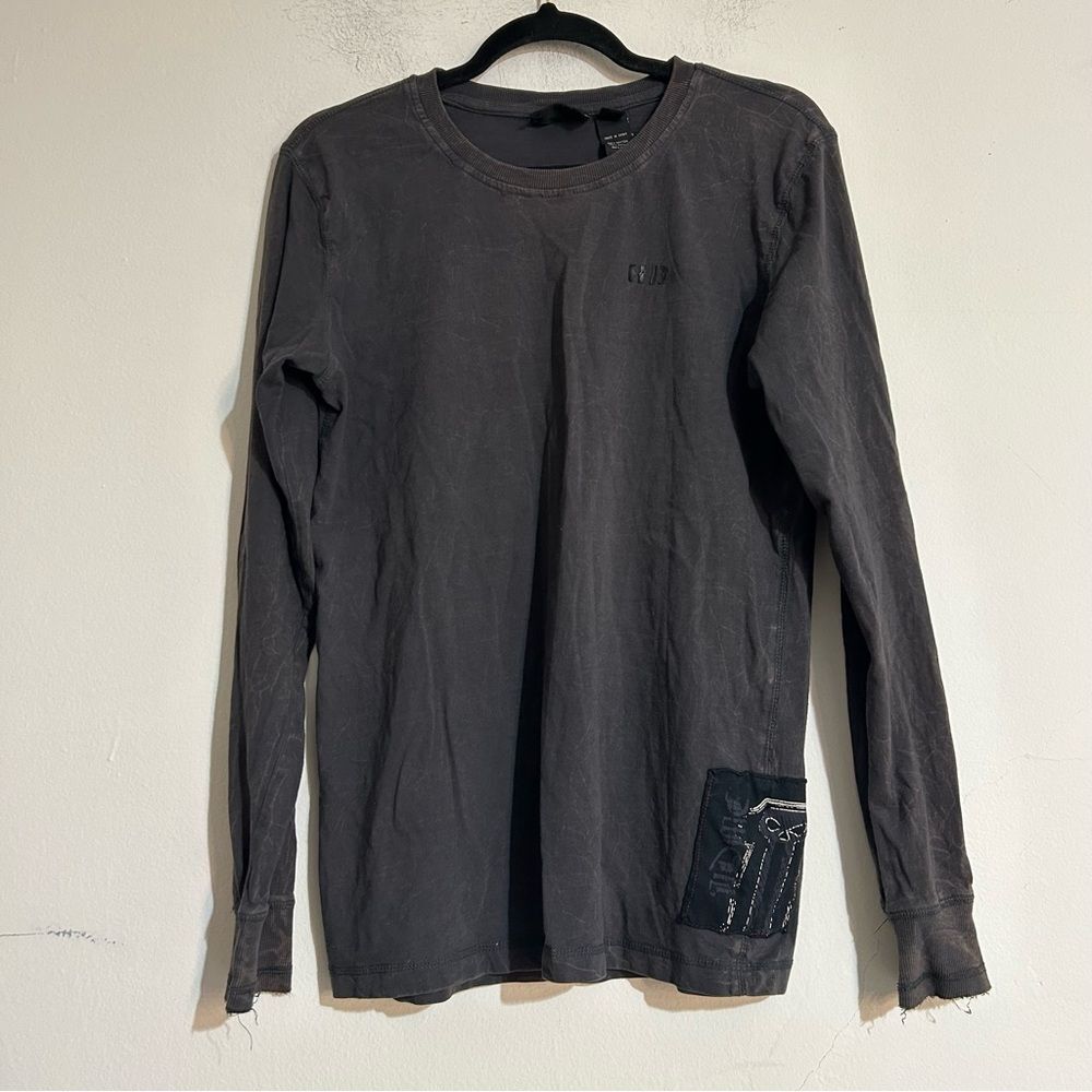 Harley Davidson 2010 HDMC Graphic Washed Distressed Long Sleeve T-Shirt Grunge
